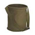 Large Olive Drab Canvas Water Bucket